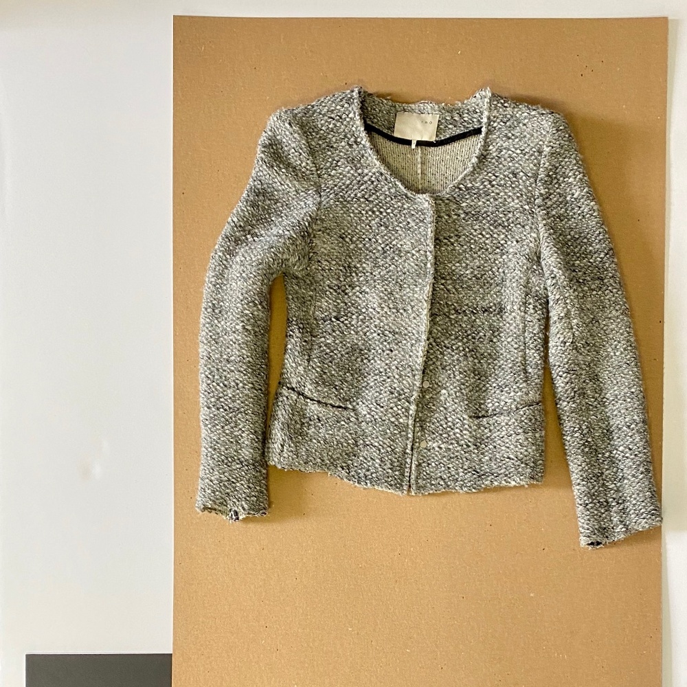 IRO Paris chunky knit unlined jacket